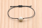 CGB9921 Fashion 12mm white fossil jasper adjustable bracelet jewelry