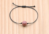 CGB9922 Fashion 12mm pink wooden jasper adjustable bracelet jewelry