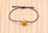 CGB9955 Fashion 12mm yellow banded agate adjustable bracelet jewelry