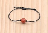 CGB9957 Fashion 12mm red banded agate adjustable bracelet jewelry