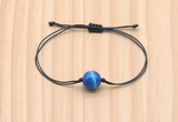 CGB9958 Fashion 12mm blue banded agate adjustable bracelet jewelry