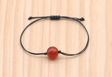 CGB9964 Fashion 12mm red agate adjustable bracelet jewelry