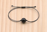 CGB9965 Fashion 12mm black agate adjustable bracelet jewelry