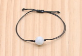 CGB9987 Fashion 12mm white moonstone adjustable bracelet jewelry