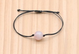 CGB9991 Fashion 12mm rose quartz adjustable bracelet jewelry