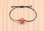 CGB9993 Fashion 12mm cherry quartz adjustable bracelet jewelry