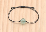 CGB9998 Fashion 12mm green fluorite adjustable bracelet jewelry