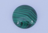 CGC15 20pcs 4mm flat round natural malachite gemstone cabochons