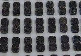 CGC228 12*12mm square druzy quartz cabochons wholesale