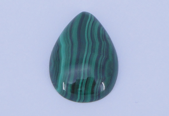 CGC31 2pcs 16*22mm flat teardrop natural malachite gemstone cabochons