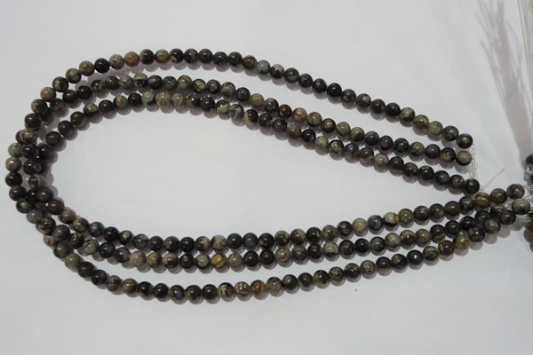 CGE101 15.5 inches 6mm round glaucophane gemstone beads