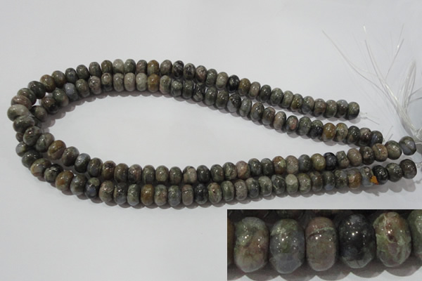 CGE110 15.5 inches 6*10mm rondelle glaucophane gemstone beads