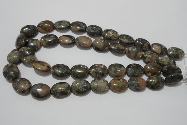 CGE134 15.5 inches 15*20mm oval glaucophane gemstone beads