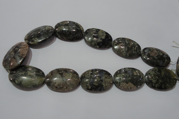 CGE137 15.5 inches 25*35mm oval glaucophane gemstone beads