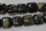 CGE152 15.5 inches 12*12mm square glaucophane gemstone beads