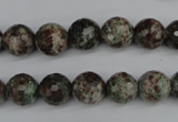 CGG03 15.5 inches 10mm faceted round ghost gemstone beads wholesale