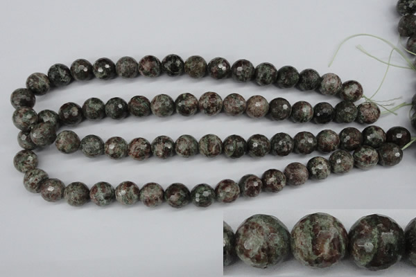 CGG04 15.5 inches 12mm faceted round ghost gemstone beads wholesale