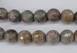 CGG12 15.5 inches 8mm faceted round ghost gemstone beads wholesale