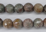 CGG15 15.5 inches 12mm faceted round ghost gemstone beads wholesale