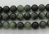 CGH03 15.5 inches 8mm round green hair stone beads wholesale