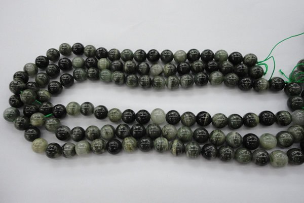 CGH04 15.5 inches 10mm round green hair stone beads wholesale