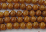 CGJ301 15.5 inches 6mm round goldstone jade beads wholesale