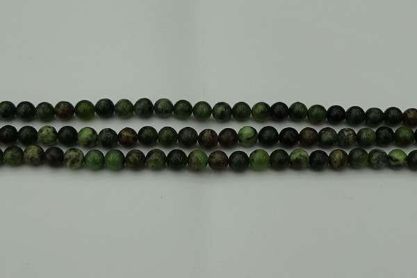 CGJ400 15.5 inches 4mm round green jade beads wholesale