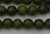 CGJ452 15.5 inches 8mm round green jasper beads wholesale