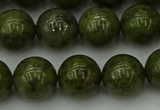 CGJ454 15.5 inches 12mm round green jasper beads wholesale