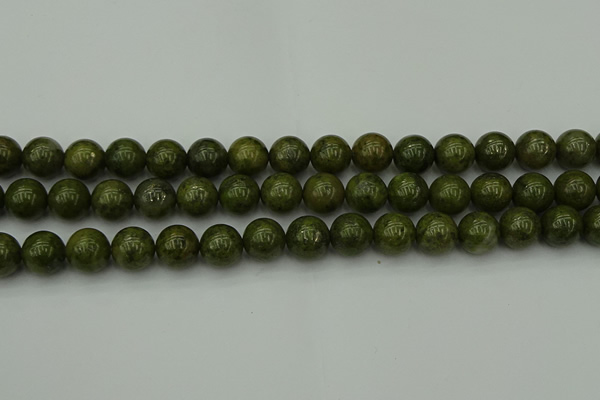 CGJ454 15.5 inches 12mm round green jasper beads wholesale