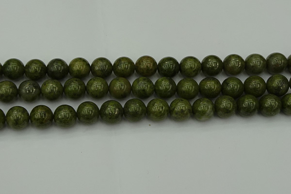 CGJ455 15.5 inches 14mm round green jasper beads wholesale