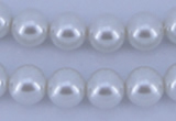 CGL01 10PCS 16 inches 4mm round dyed glass pearl beads wholesale