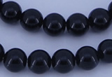 CGL286 5PCS 16 inches 12mm round dyed glass pearl beads wholesale