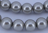 CGL373 10PCS 16 inches 6mm round dyed glass pearl beads wholesale