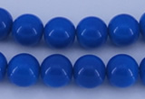 CGL813 10PCS 16 inches 6mm round heated glass pearl beads wholesale