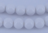 CGL854 10PCS 16 inches 4mm round heated glass pearl beads wholesale