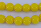 CGL860 10PCS 16 inches 4mm round heated glass pearl beads wholesale