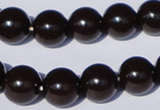 CGL896 10PCS 16 inches 4mm round heated glass pearl beads wholesale