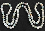 CGN1002 8mm round matte amazonite 108 beads mala necklaces