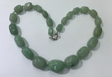 CGN129 22 inches 10*14mm - 20*30mm nuggets green aventurine necklaces