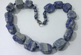 CGN149 19.5 inches 10*14mm - 20*30mm nuggets lapis lazuli necklaces