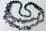 CGN545 27 inches fashion mixed gemstone beaded necklaces