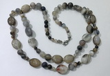 CGN548 23.5 inches striped agate gemstone beaded necklaces