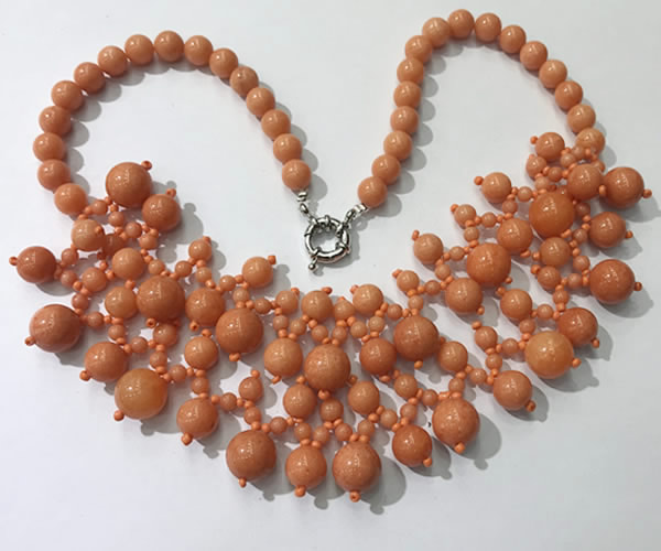 CGN558 19.5 inches stylish 4mm - 12mm candy jade beaded necklaces