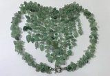 CGN839 20 inches stylish green aventurine statement necklaces