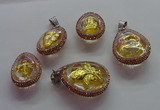 CGP1600 25*35mm - 30*40mm teardrop crystal glass pendants