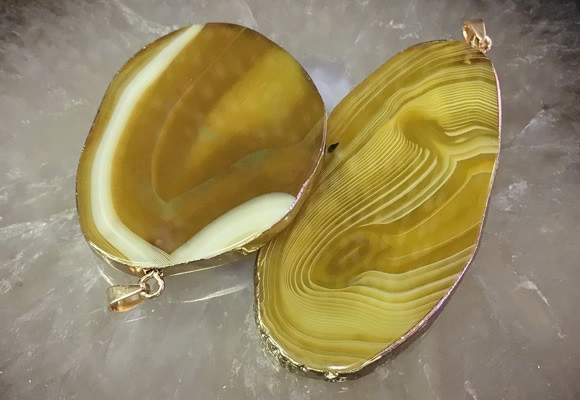 CGP2011 30*50mm - 50*80mm freeform agate slab pendants wholesale