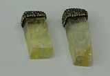 CGP216 12*35mm - 15*45mm freeform citrine gemstone pendants