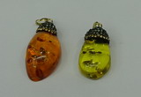 CGP278 20*35mm - 22*40mm freeform synthetic amber pendants