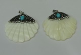 CGP295 45*48mm pearl shell pendants wholesale